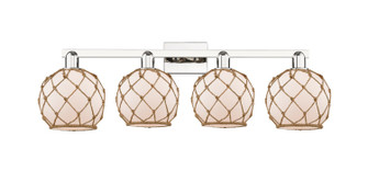 Arcadia Four Light Bath Vanity in Polished Nickel (405|716-4W-PN-G121-8RB)