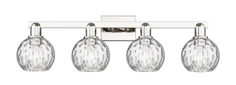 Arcadia Four Light Bath Vanity in Polished Nickel (405|716-4W-PN-G1215-6)