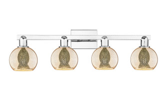 Arcadia Four Light Bath Vanity in Polished Chrome (405|716-4W-PC-G128-6)