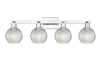 Arcadia Four Light Bath Vanity in Polished Chrome (405|716-4W-PC-G122C-6CL)