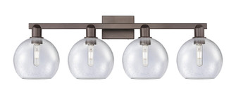 Arcadia Four Light Bath Vanity in Oil Rubbed Bronze (405|716-4W-OB-G124-8)