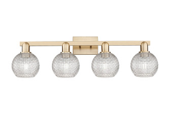 Arcadia Four Light Bath Vanity in Champagne Bronze (405|716-4W-CB-G122C-6CL)