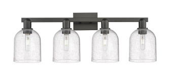 Arcadia Four Light Bath Vanity in Matte Black (405|716-4W-BK-G558-6SDY)