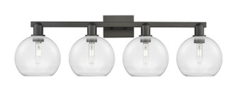 Arcadia Four Light Bath Vanity in Matte Black (405|716-4W-BK-G122-8)