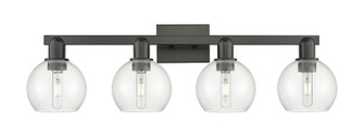 Arcadia Four Light Bath Vanity in Matte Black (405|716-4W-BK-G122-6)