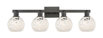 Arcadia Four Light Bath Vanity in Matte Black (405|716-4W-BK-G1216-6WM)