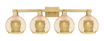 Arcadia Four Light Bath Vanity in Brushed Brass (405|716-4W-BB-G128-8)