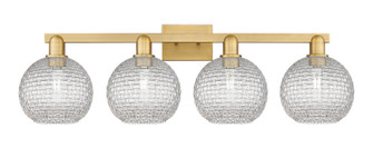 Arcadia Four Light Bath Vanity in Brushed Brass (405|716-4W-BB-G122C-8CL)