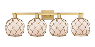 Arcadia Four Light Bath Vanity in Brushed Brass (405|716-4W-BB-G121-8RB)