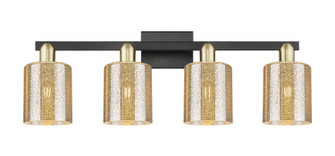 Arcadia Four Light Bath Vanity in Black Antique Brass (405|716-4W-BAB-G116)