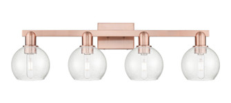 Arcadia Four Light Bath Vanity in Antique Copper (405|716-4W-AC-G124-6)