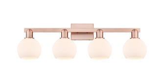Arcadia Four Light Bath Vanity in Antique Copper (405|716-4W-AC-G121-6)