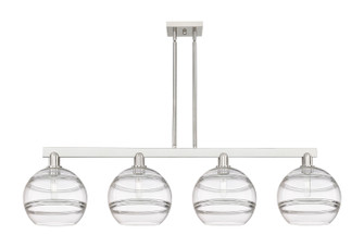 Arcadia Four Light Island Pendant in Brushed Satin Nickel (405|716-4I-SN-G556-10CL)