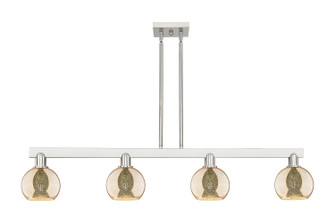 Arcadia Four Light Island Pendant in Brushed Satin Nickel (405|716-4I-SN-G128-6)