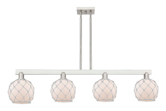 Arcadia Four Light Island Pendant in Brushed Satin Nickel (405|716-4I-SN-G121-8RW)