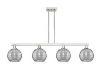 Arcadia Four Light Island Pendant in Brushed Satin Nickel (405|716-4I-SN-G1213-8SM)
