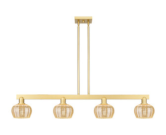 Arcadia Four Light Island Pendant in Satin Gold (405|716-4I-SG-G96)