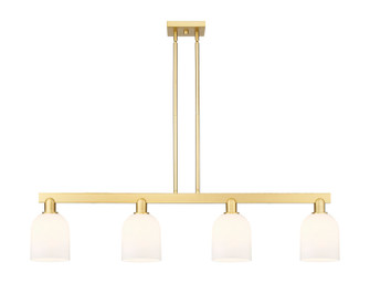 Arcadia Four Light Island Pendant in Satin Gold (405|716-4I-SG-G558-6GWH)