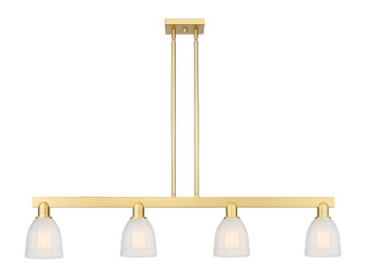 Arcadia Four Light Island Pendant in Satin Gold (405|716-4I-SG-G441)