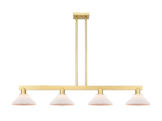 Arcadia Four Light Island Pendant in Satin Gold (405|716-4I-SG-G131)