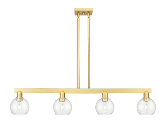 Arcadia Four Light Island Pendant in Satin Gold (405|716-4I-SG-G122-6)