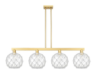 Arcadia Four Light Island Pendant in Satin Gold (405|716-4I-SG-G122-10RW)