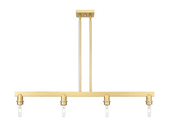 Arcadia Four Light Linear Pendant in Satin Gold (405|716-4I-SG)