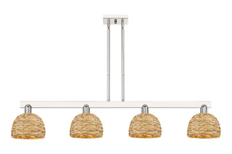 Arcadia Four Light Island Pendant in Polished Nickel (405|716-4I-PN-RBD-8-NAT)