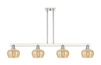 Arcadia Four Light Island Pendant in Polished Nickel (405|716-4I-PN-G96)