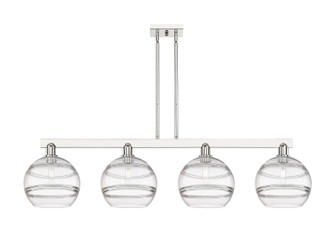 Arcadia Four Light Island Pendant in Polished Nickel (405|716-4I-PN-G556-10CL)