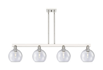 Arcadia Four Light Island Pendant in Polished Nickel (405|716-4I-PN-G124-8)