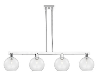 Arcadia Four Light Island Pendant in Polished Nickel (405|716-4I-PN-G122-8)
