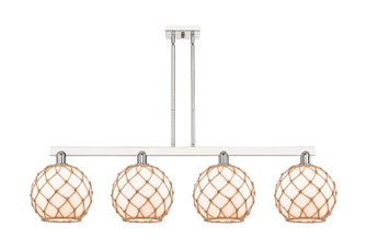 Arcadia Four Light Island Pendant in Polished Nickel (405|716-4I-PN-G121-10RB)