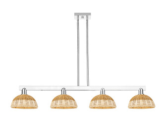 Arcadia Four Light Island Pendant in Polished Chrome (405|716-4I-PC-NBD2-9-NAT)