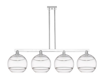 Arcadia Four Light Island Pendant in Polished Chrome (405|716-4I-PC-G556-12CL)