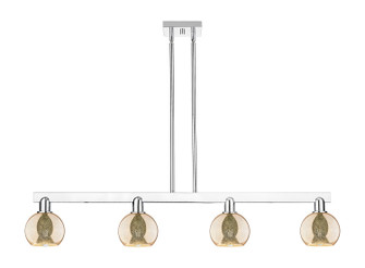 Arcadia Four Light Island Pendant in Polished Chrome (405|716-4I-PC-G128-6)