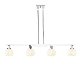 Arcadia Four Light Island Pendant in Polished Chrome (405|716-4I-PC-G1217-6WV)