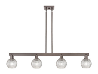 Arcadia Four Light Island Pendant in Oil Rubbed Bronze (405|716-4I-OB-G122C-6CL)
