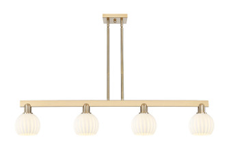 Arcadia Four Light Island Pendant in Oil Rubbed Bronze (405|716-4I-OB-G1217-6WV)
