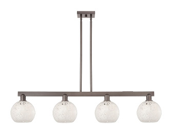 Arcadia Four Light Island Pendant in Oil Rubbed Bronze (405|716-4I-OB-G1216-8WM)