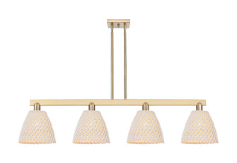 Arcadia Four Light Island Pendant in Champagne Bronze (405|716-4I-CB-NBD-9-NAT)