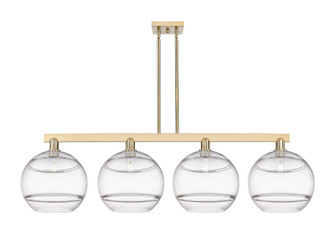 Arcadia Four Light Island Pendant in Champagne Bronze (405|716-4I-CB-G556-12CL)