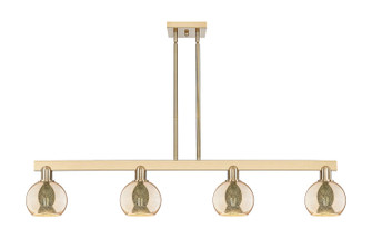 Arcadia Four Light Island Pendant in Champagne Bronze (405|716-4I-CB-G128-6)