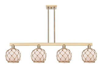 Arcadia Four Light Island Pendant in Champagne Bronze (405|716-4I-CB-G121-8RB)