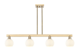 Arcadia Four Light Island Pendant in Champagne Bronze (405|716-4I-CB-G1217-6WV)
