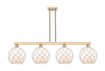 Arcadia Four Light Island Pendant in Champagne Bronze (405|716-4I-CB-G121-10RW)