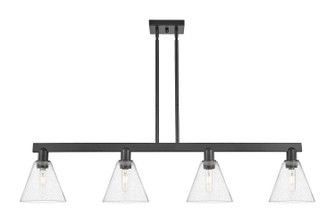 Arcadia Four Light Island Pendant in Matte Black (405|716-4I-BK-GBC-84)
