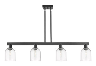 Arcadia Four Light Island Pendant in Matte Black (405|716-4I-BK-G558-6CL)