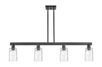 Arcadia Four Light Island Pendant in Matte Black (405|716-4I-BK-G352)