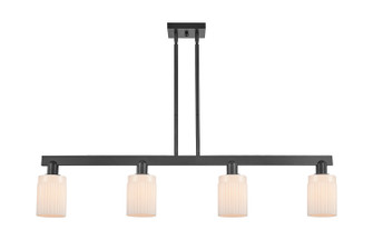 Arcadia Four Light Island Pendant in Matte Black (405|716-4I-BK-G341)